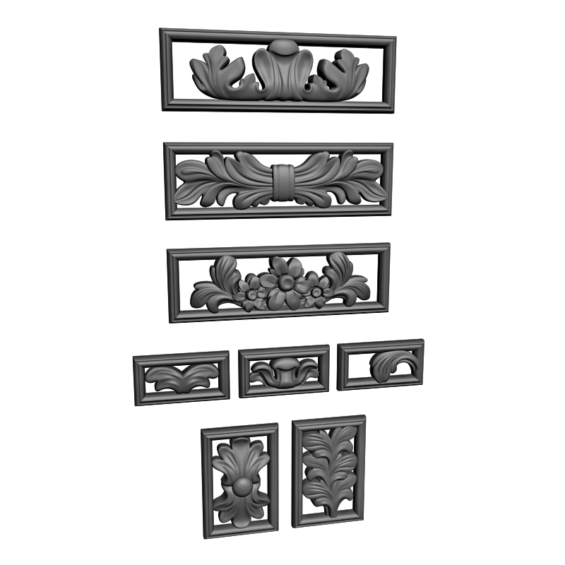картинка Накладка декоративная рамная D10-406 3D-STL.COM