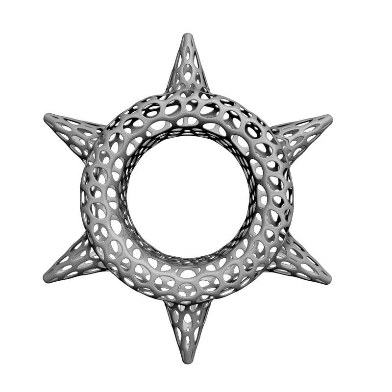 картинка Шестиконечная звезда PI1-186 3D-STL.COM