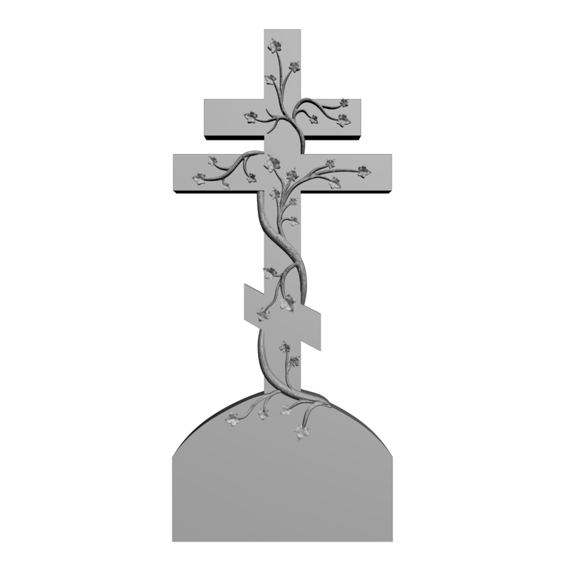 картинка Крест с вьюном V5-016 3D-STL.COM