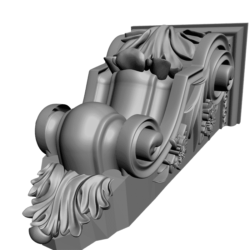 картинка Кронштейн резной D9-114 3D-STL.COM