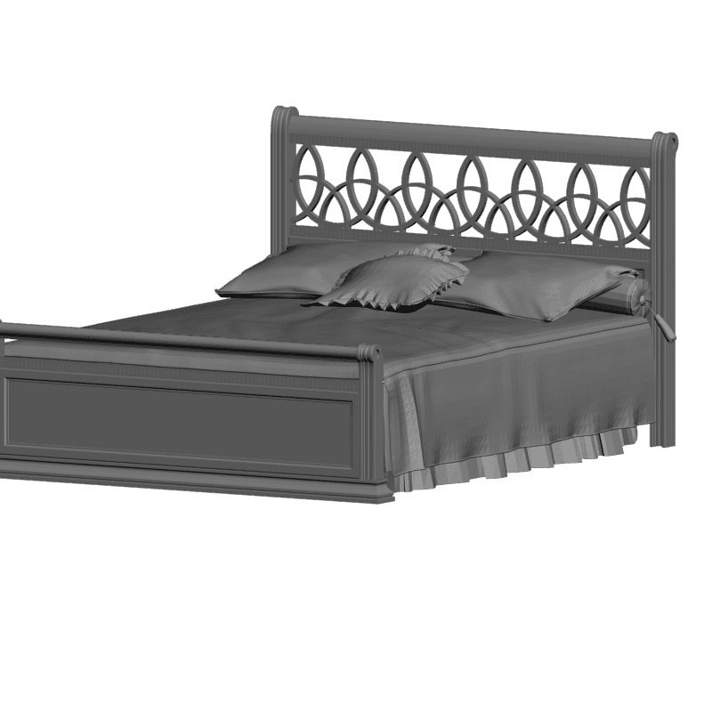 картинка Кровать Бристол M4-105 3D-STL.COM