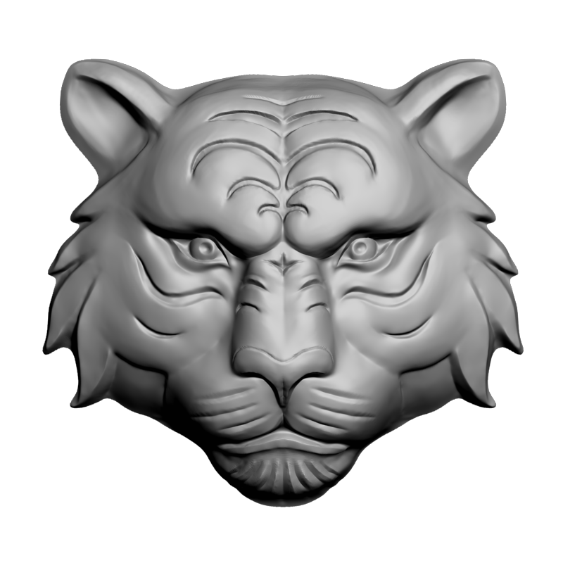 картинка Головоа тигра F1-300 3D-STL.COM