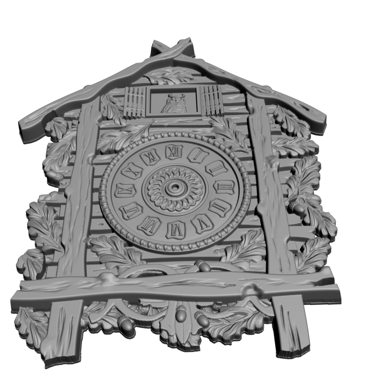 картинка Часы с филином P3-198 3D-STL.COM