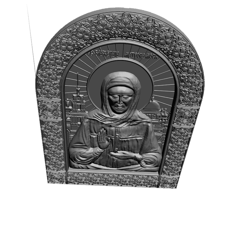 картинка Святая Блаженная Матрона Московская V3-095 3D-STL.COM