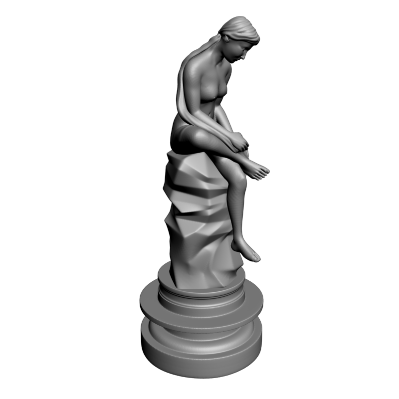 картинка Голая девушка L3-206 3D-STL.COM