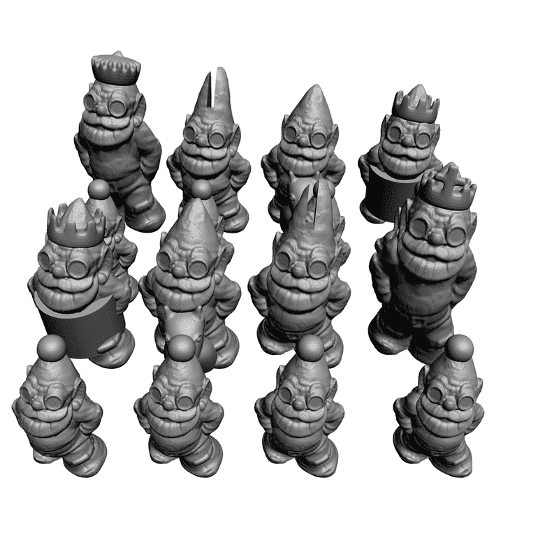 картинка Гномы. Набор PI-001 3D-STL.COM