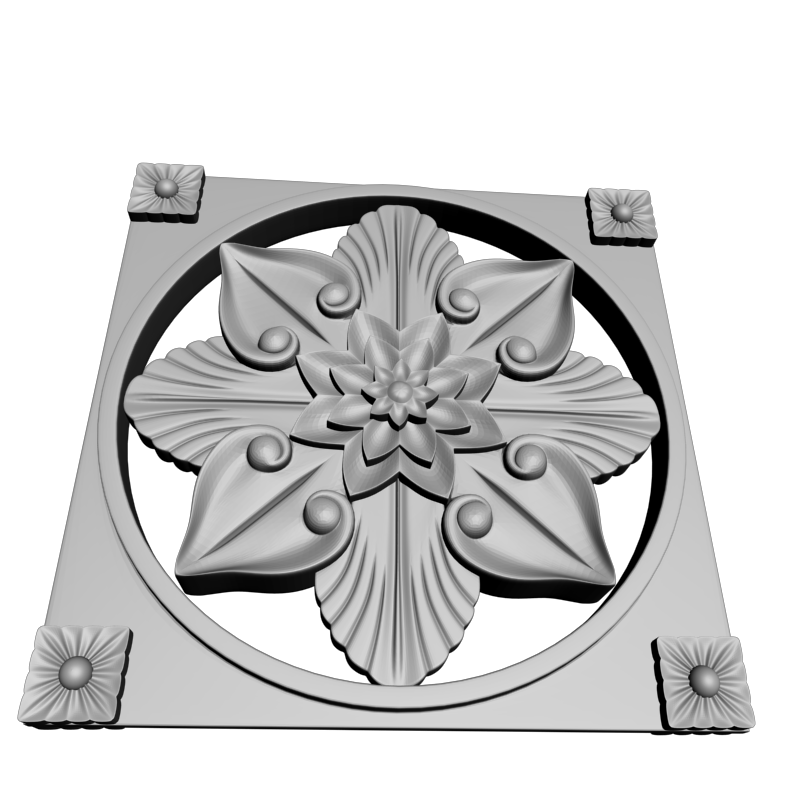 картинка Розетка резная D16-346 3D-STL.COM