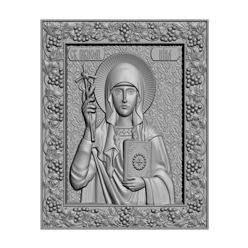 картинка Святая Равноапостольная Нина V3-462 3D-STL.COM