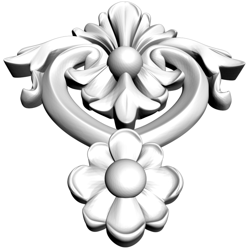 картинка Накладка резная D10-273 3D-STL.COM