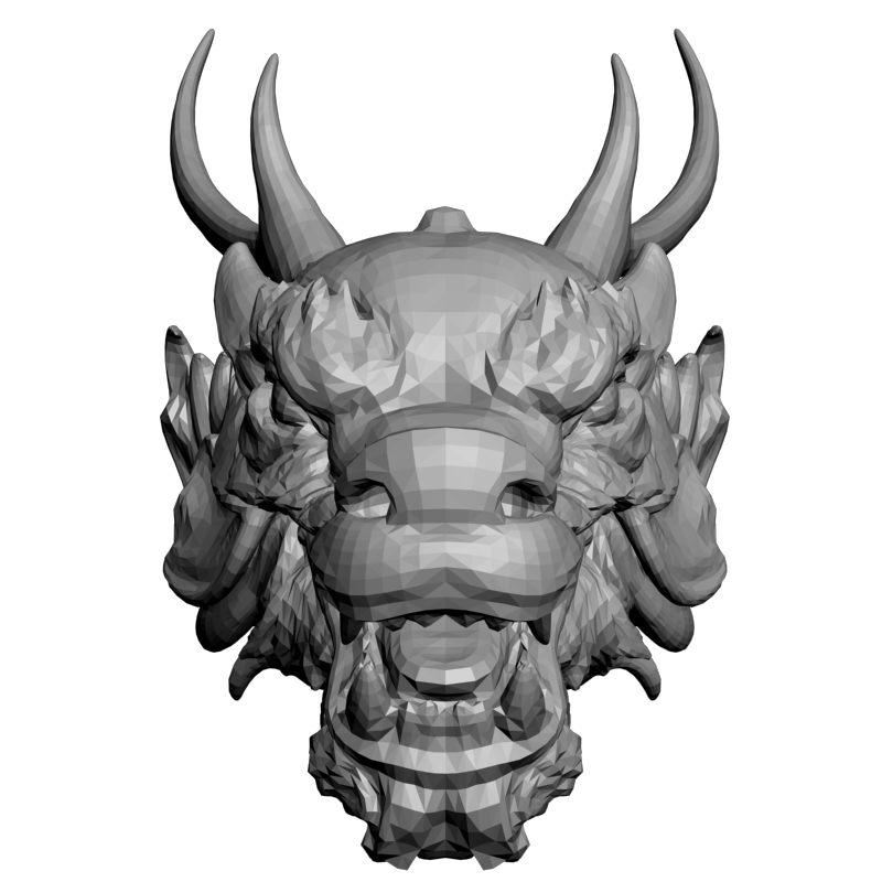 картинка Голова дракона F6-034 3D-STL.COM