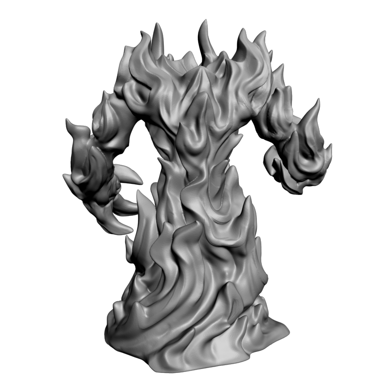 картинка Элементаль-огонь PI1-520 3D-STL.COM