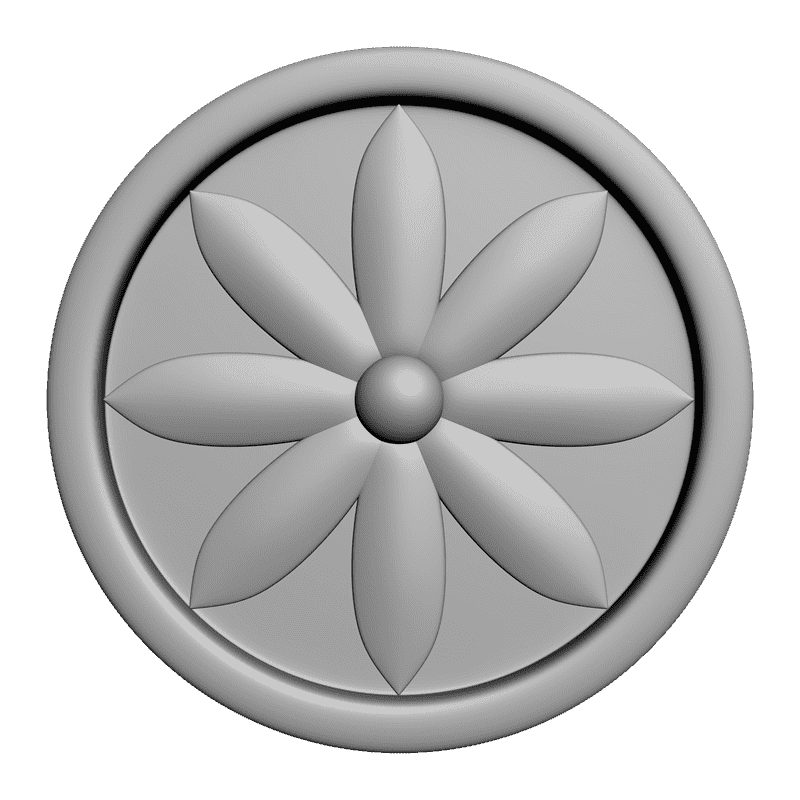 картинка Розетка резная D16-230 3D-STL.COM