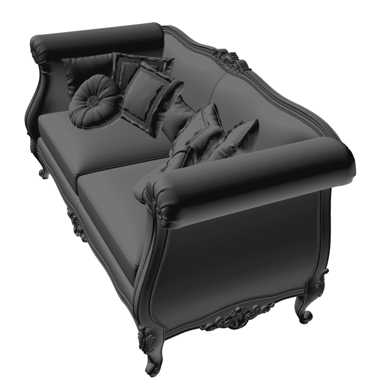 картинка Диван с подушками M1-030 3D-STL.COM