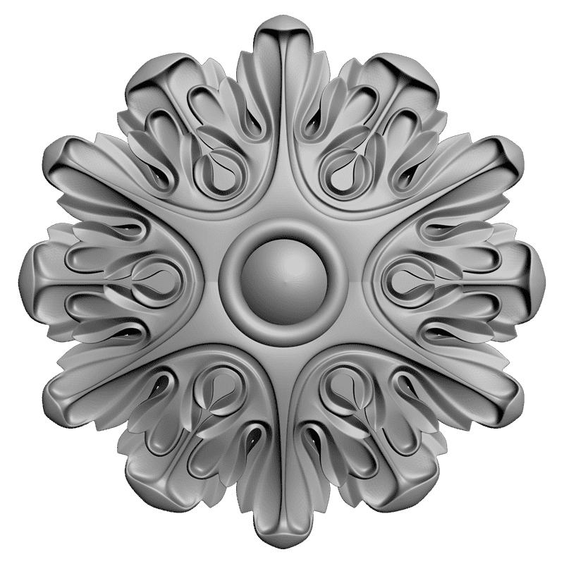 картинка Розетка резная D16-023 3D-STL.COM