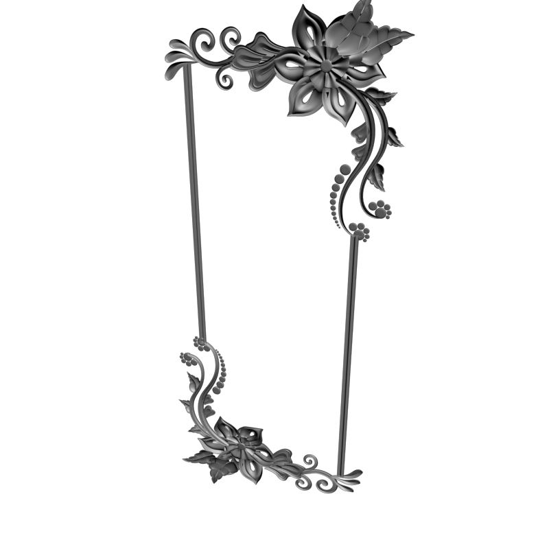 картинка Рамка резная D14-658 3D-STL.COM