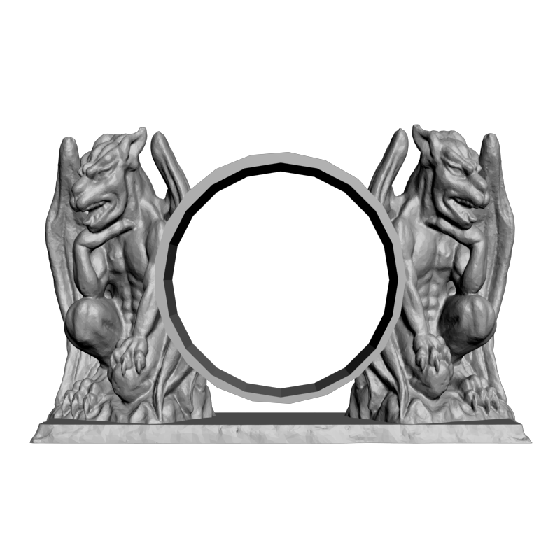 картинка Часы Горгульи P3-181 3D-STL.COM