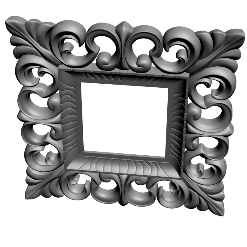 картинка Рамка резная D14-593 3D-STL.COM