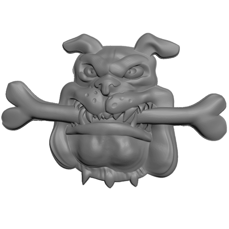картинка Собака и кость P4-287 3D-STL.COM