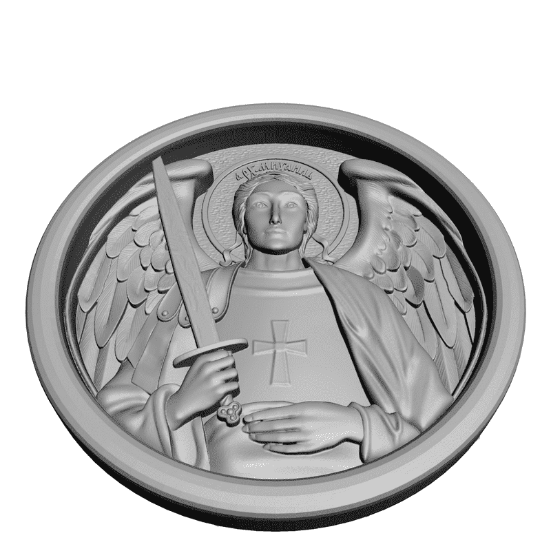 картинка Архангел Михаил V1-008 3D-STL.COM