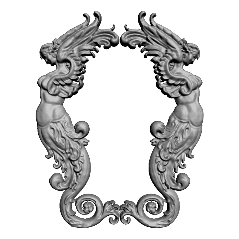 картинка Накладка резная D10-252 3D-STL.COM