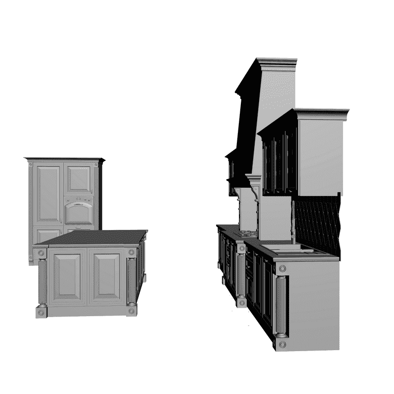 картинка Кухня M5-008 3D-STL.COM