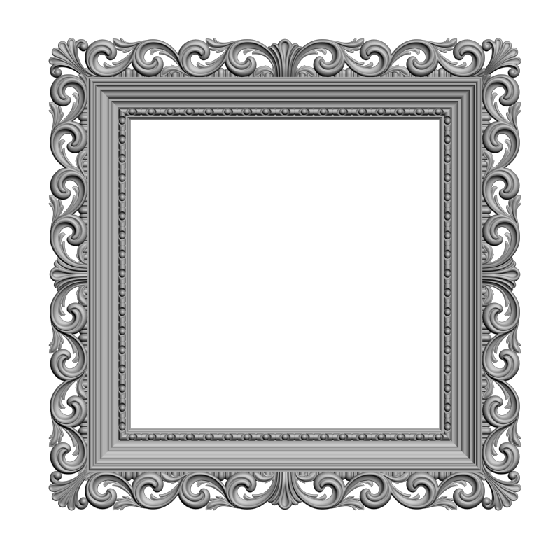 картинка Рамка резная D14-607 3D-STL.COM