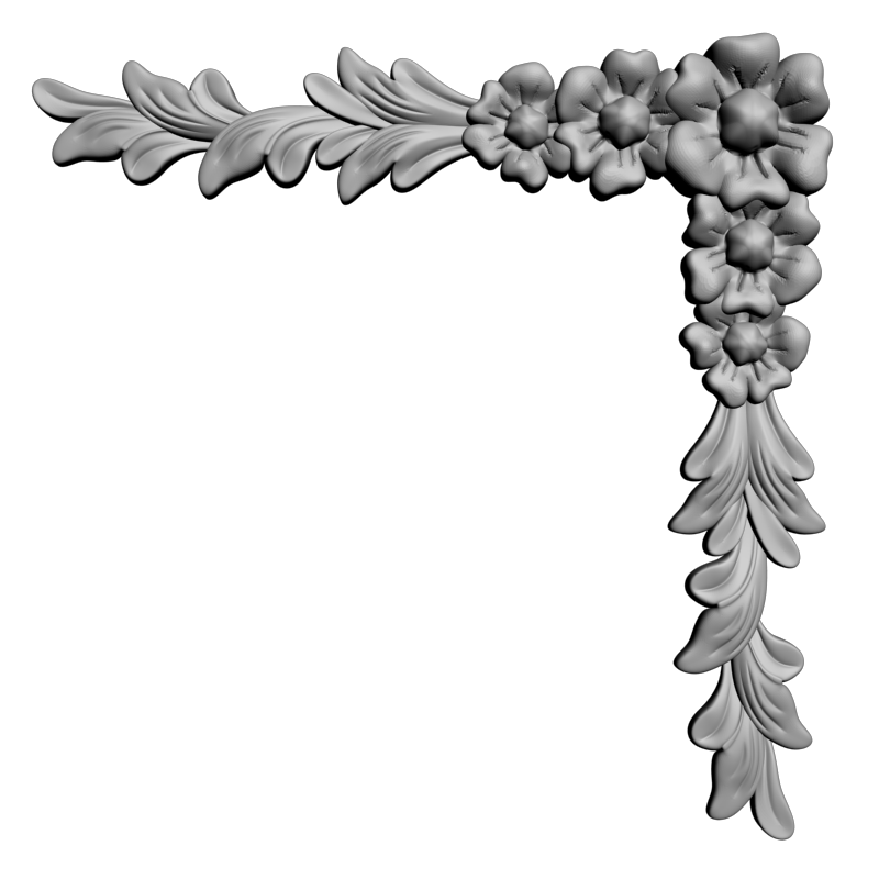 картинка Угловой элемент D19-069 3D-STL.COM