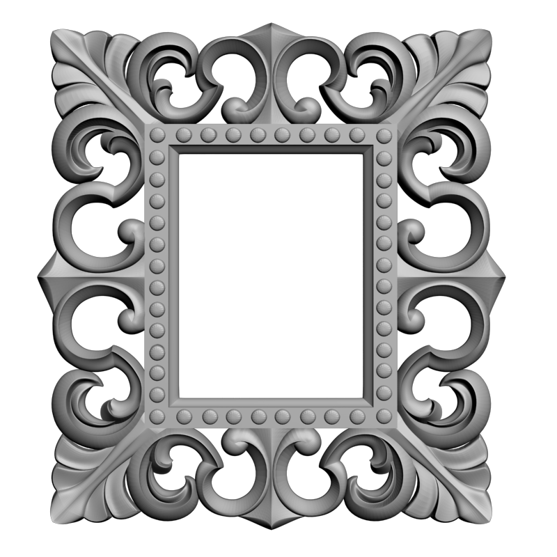 картинка Рамка резная D14-644 3D-STL.COM