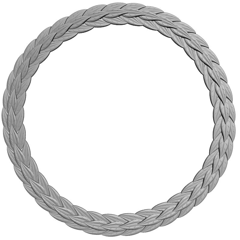 картинка Рама Венок D14-348 3D-STL.COM