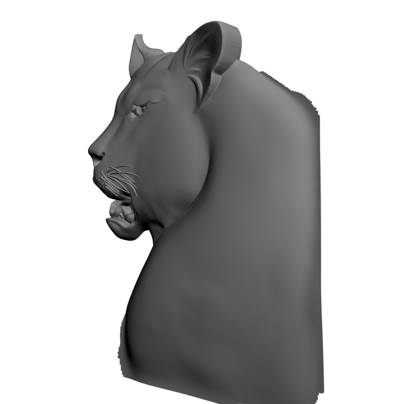 картинка Голова леопарда F1-231 3D-STL.COM