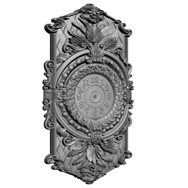 картинка Часы настенные резные P3-121 3D-STL.COM