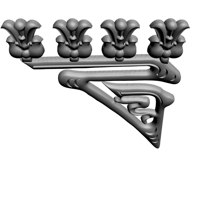 картинка Угловой элемент D19-004 3D-STL.COM