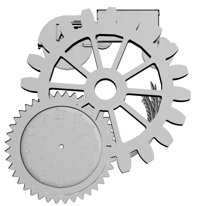 картинка Часы настенные P3-191 3D-STL.COM