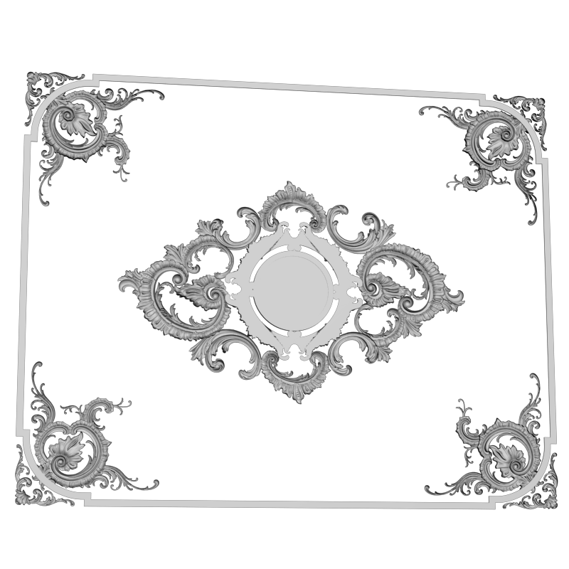 картинка Накладка резная D10-268 3D-STL.COM