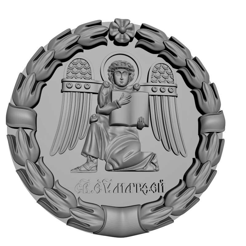 картинка Матфей Круглая V3-384 3D-STL.COM