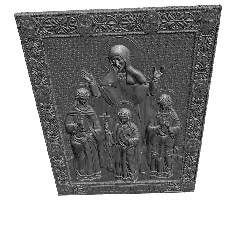 картинка Св. Вера Надежда Любовь и мать их Софья V3-006 3D-STL.COM