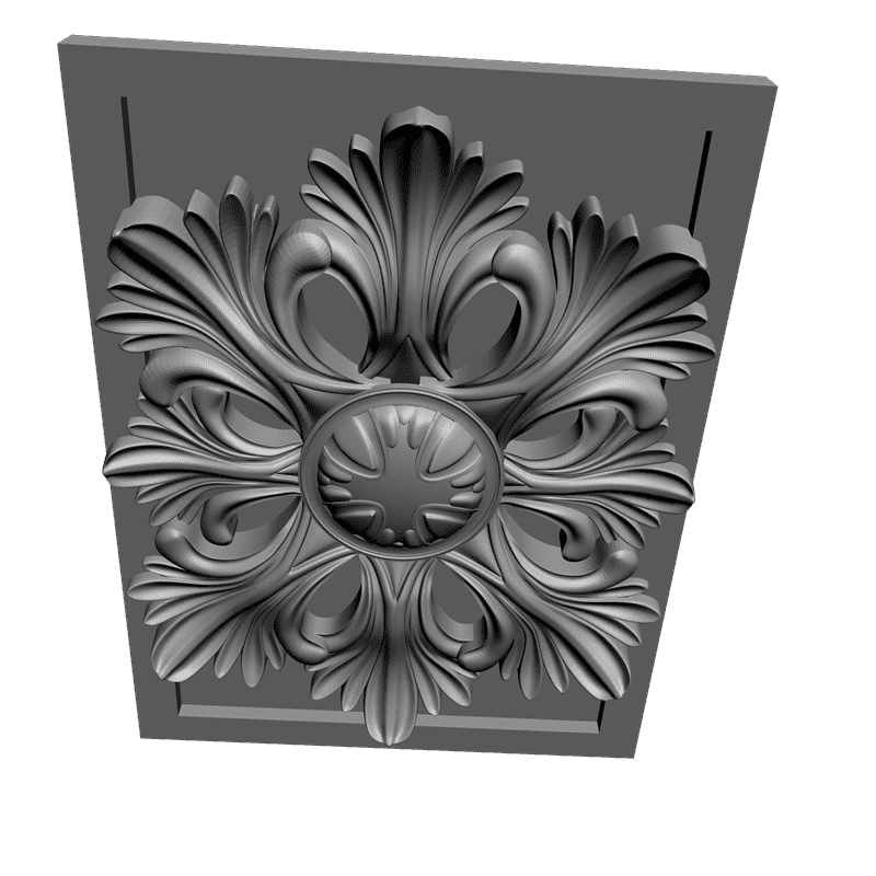 картинка Розетка резная D16-078 3D-STL.COM