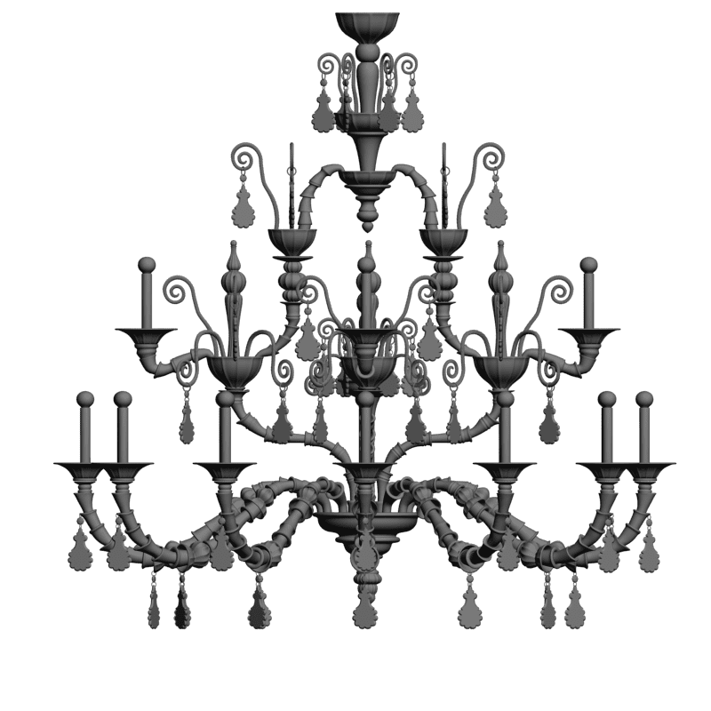 картинка Люстра BAROVIER TOSO H6-044 3D-STL.COM