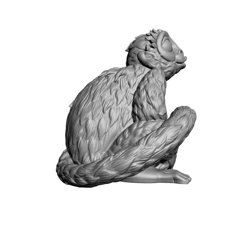 картинка Клементина обезьяна PI1-048 3D-STL.COM