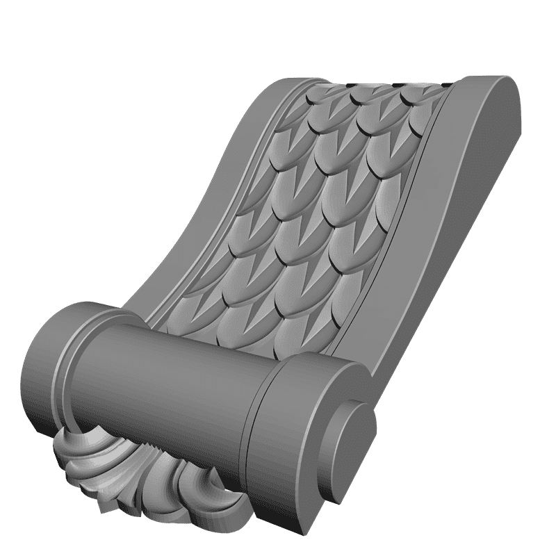 картинка Кронштейн резной D9-091 3D-STL.COM