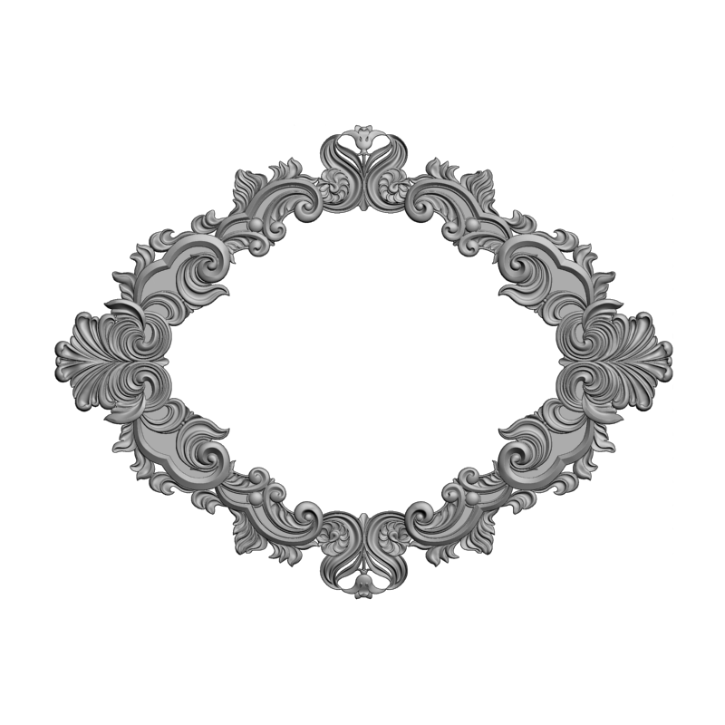 картинка Рама резная D14-527 3D-STL.COM
