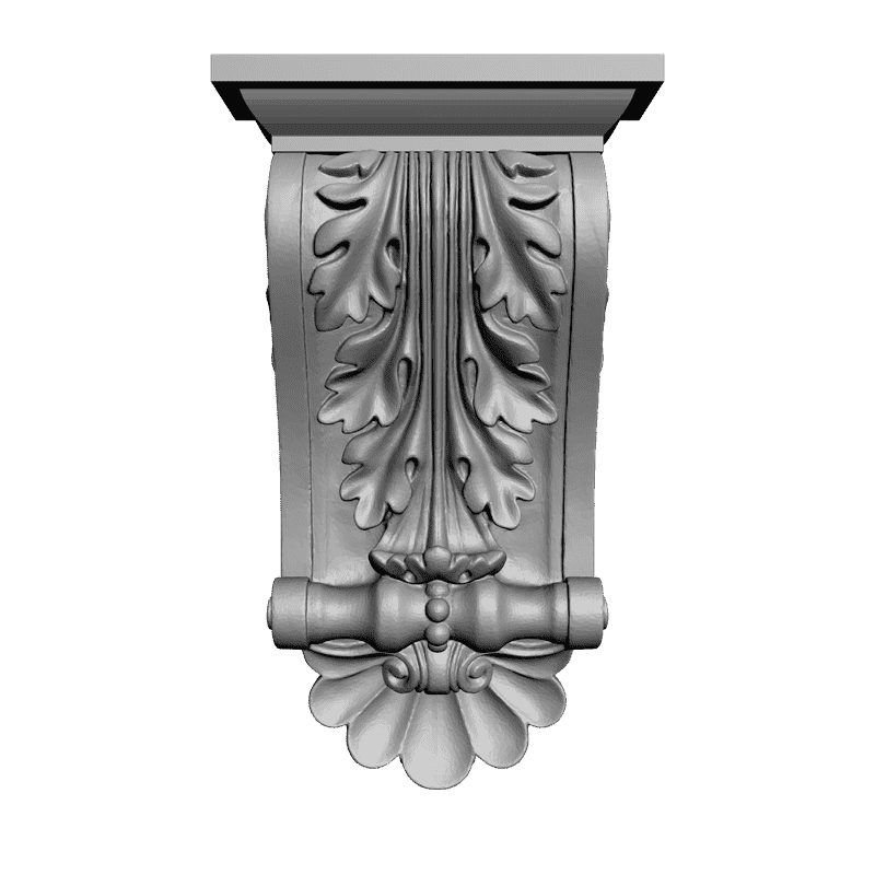 картинка Кронштейн резной D9-073 3D-STL.COM