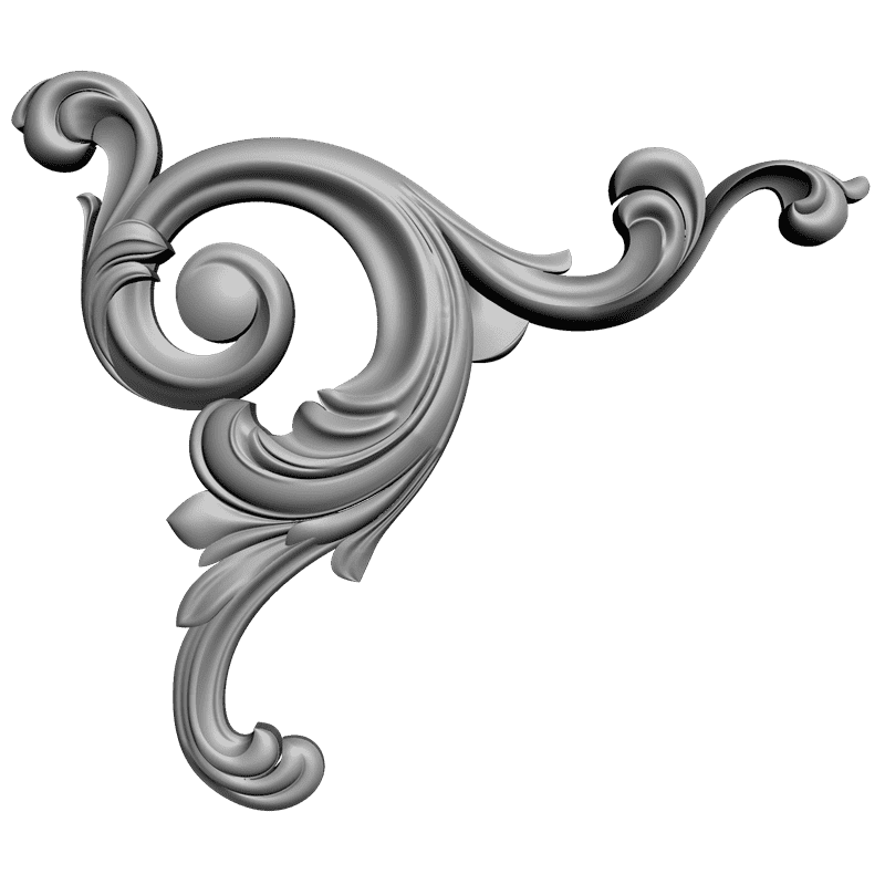картинка Угловой элемент D19-037 3D-STL.COM