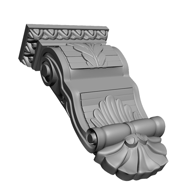 картинка Кронштейн резной D9-147 3D-STL.COM