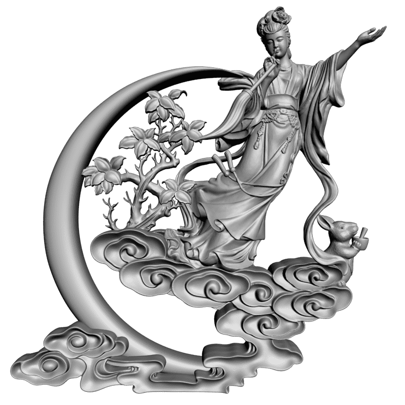 картинка Фея и белочка L3-125 3D-STL.COM