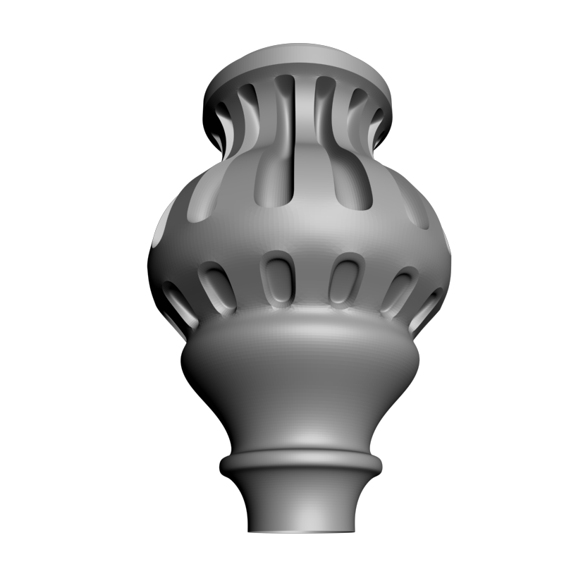 картинка Ножка мебельная резная M6-136 3D-STL.COM