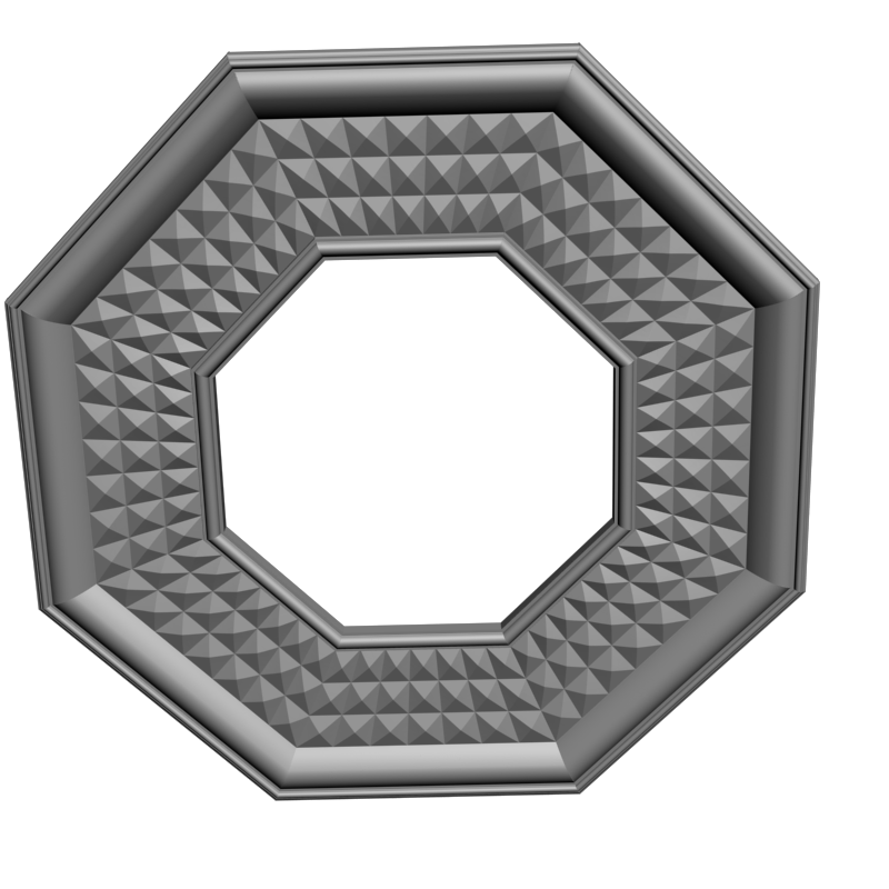картинка Рама резная 8-миугольная D14-424 3D-STL.COM