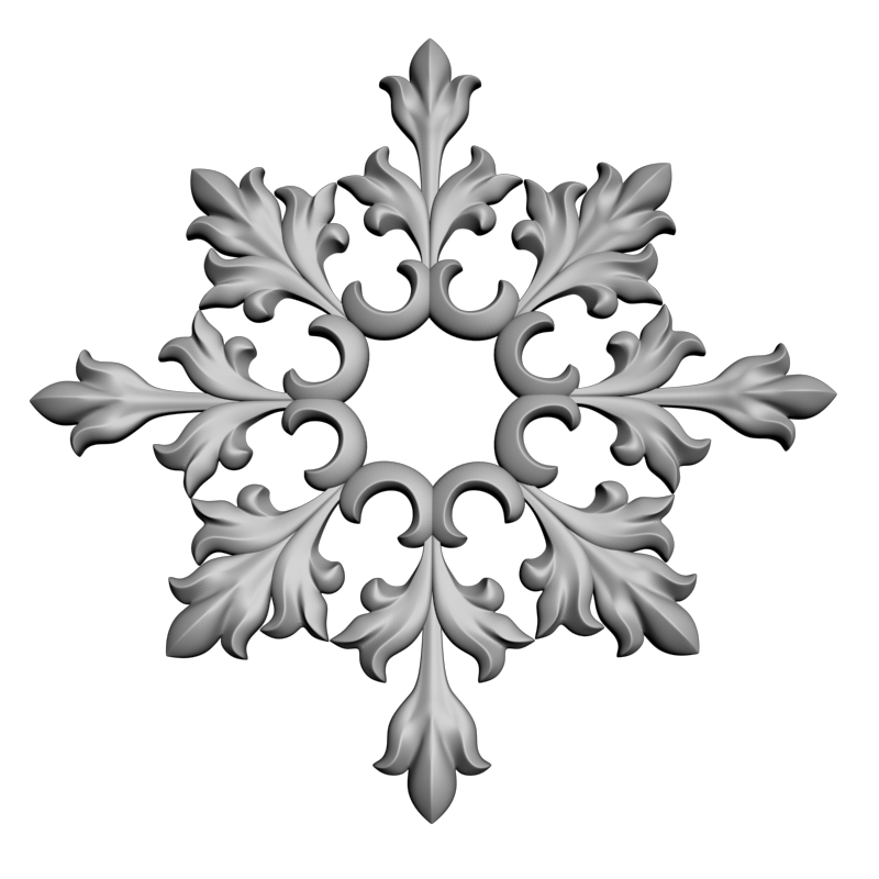 картинка Розетка резная D16-372 3D-STL.COM