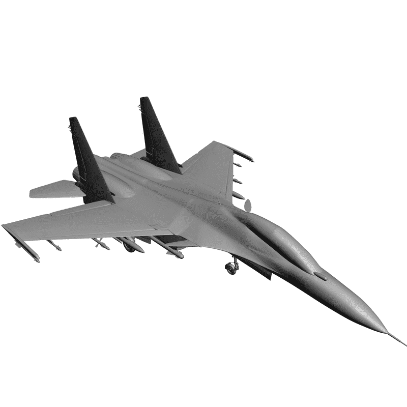 картинка Самолёт СУ-30 RT2-004 3D-STL.COM