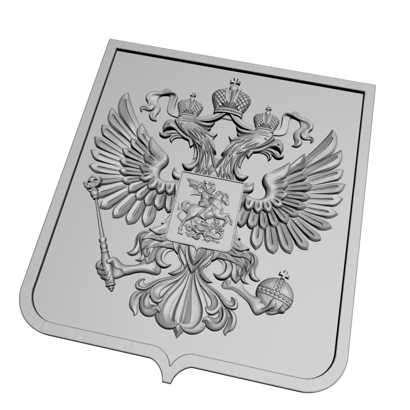 картинка Герб России RG1-089 3D-STL.COM